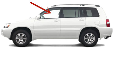Driver Left Side Front Door Window Door Glass Compatible with Toyota Highlander 2001-2007 Models