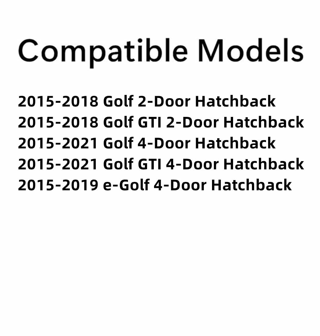 Rear Heated Back Window Back Glass Compatible with Volkswagen e-Golf / Golf / Golf GTI Hatchback 2015-2021 Models