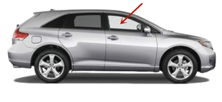 Passenger Right Side Front Door Window Door Glass Compatible with Toyota Venza 2009-2016 Models