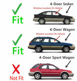 Passenger Right Side Front Door Window Door Glass Compatible with Subaru Outback / Legacy 2000-2004 Models