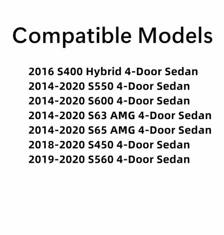 Heated Laminated Back Window Back Glass Compatible with Mercedes Benz S400 S450 S550 S560 S600 S63AMG S65AMG 4 Door Sedan 2014-2020 Models
