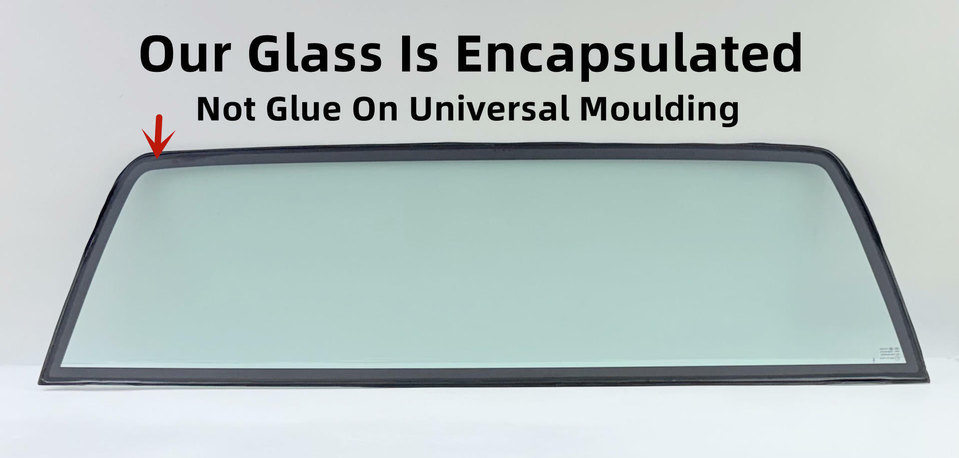 Encapsulated Stationary Back Window Back Glass Compatible with Chevrolet Pickup/GMC Pickup 1988-1999 C1500 K1500 Models