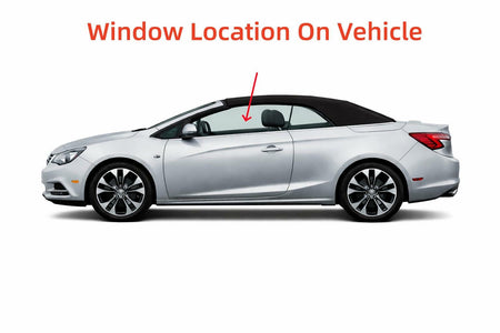 Tempered Driver Left Side Door Window Door Glass Compatible with Buick Cascada 2016-2019 Models