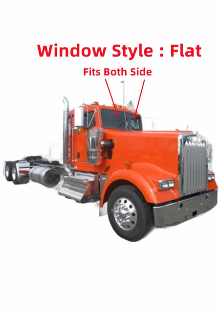Flat Laminated Front Windshield Window Glass Compatible with Kenworth C500 W900 2005-2024 / T600 2005-2007 / T660 2008-2016 / T800 2005-2021 Models (Fit Both Sides)