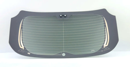 Heated Rear Back Window Back Glass with Antenna/Video Display Mirror Features Compatible with Toyota Venza 2021-2024 Models