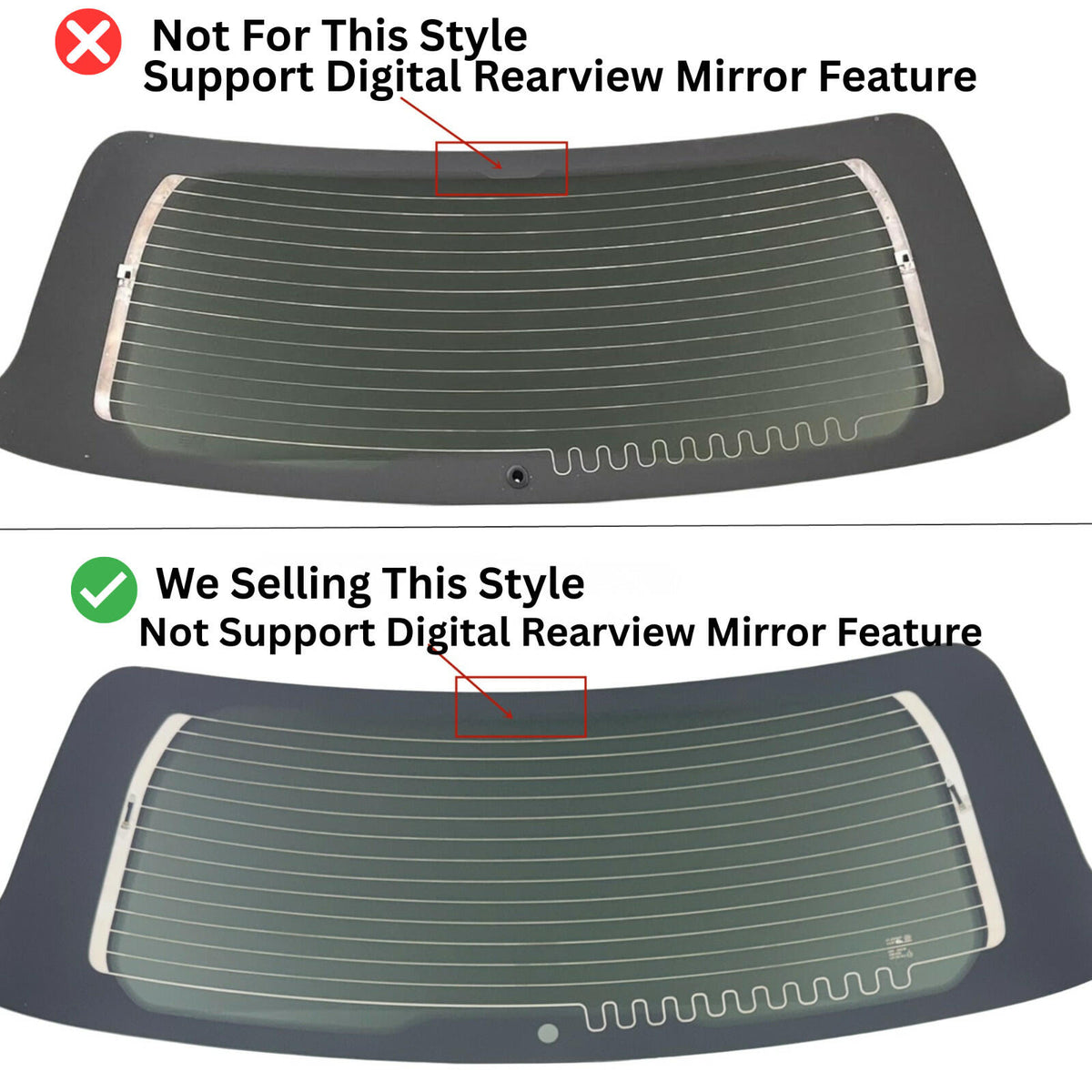 Heated Rear Tailgate Liftgate Back Window Back Glass Compatible with Jeep Grand Cherokee 2022-2026 Models (No Feature, Not For L)