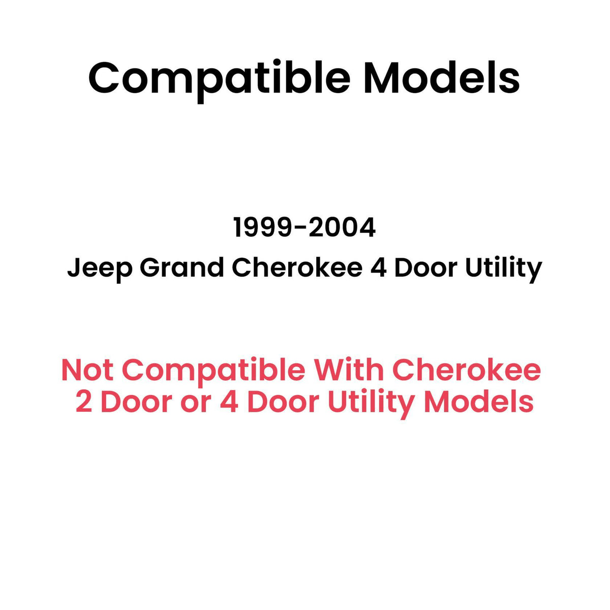 Passenger Right Side Rear Quarter Window Quarter Glass Compatible with Jeep Grand Cherokee 1999-2004 Models