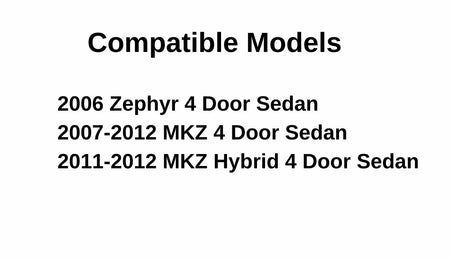 Driver Left Side Front Door Window Door Glass Compatible with Lincoln MKZ 2007-2012 Models/ Zephyr 2006 Models