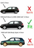 Driver Left Side Front Door Window Door Glass Compatible with Volkswagen Golf 2000-2006 & Golf (New) 1999 4-Door Hatchback