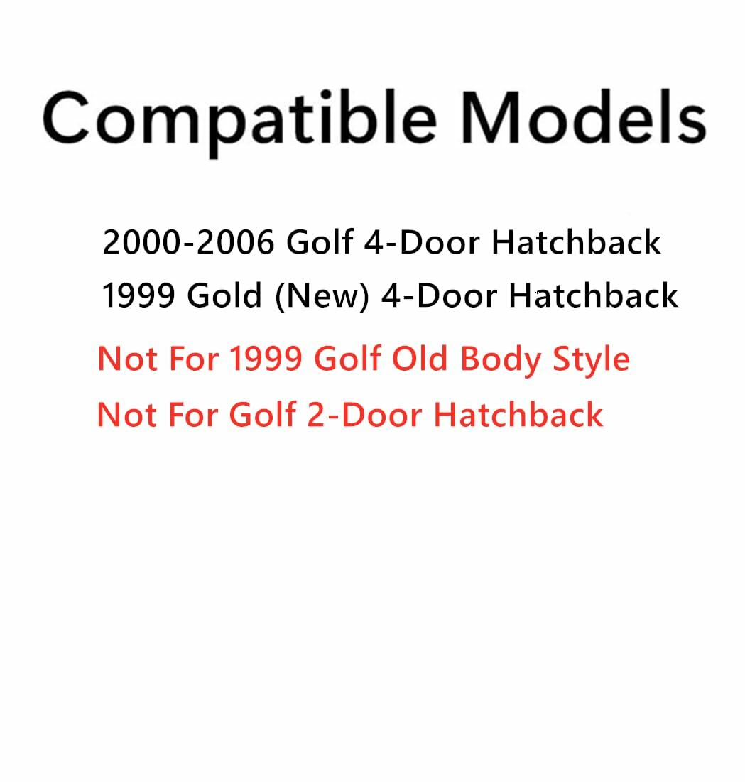 Driver Left Side Front Door Window Door Glass Compatible with Volkswagen Golf 2000-2006 & Golf (New) 1999 4-Door Hatchback