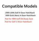 Driver Left Side Front Door Window Door Glass Compatible with Volkswagen Golf 2000-2006 & Golf (New) 1999 4-Door Hatchback