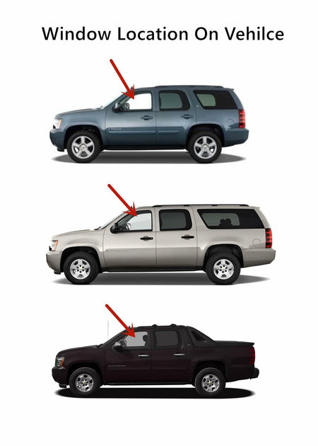 Tempered Privacy Driver Left Side Front Door Window Door Glass Compatible with GMC Yukon / Yukon XL 2007-2011