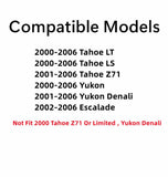 Driver Left Side Rear Door Window Door Glass Compatible with Chevrolet Tahoe & GMC Yukon 2000-2006 Models / Cadillac Escalade 2002-2006 Models