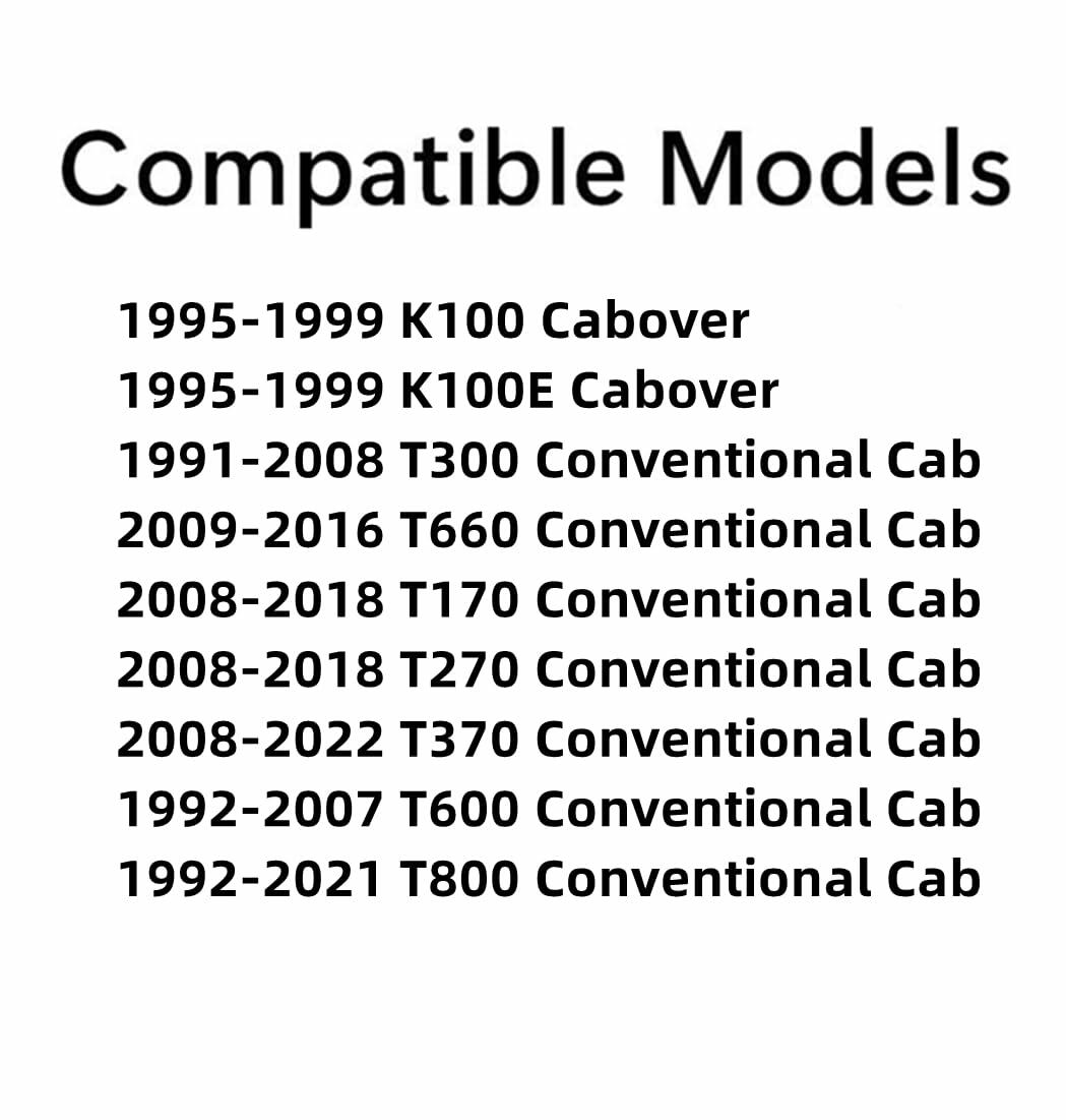 Front Door Window Door Glass Compatible with Kenworth K100 K100E T170 T270 T300 T370 T600 T660 T800 Conventional Cab