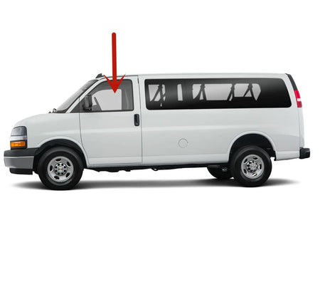 Driver Left Side Front Door Window Door Glass Compatible with Chevrolet Kodiak/GMC Topkick 2003-2009 Models