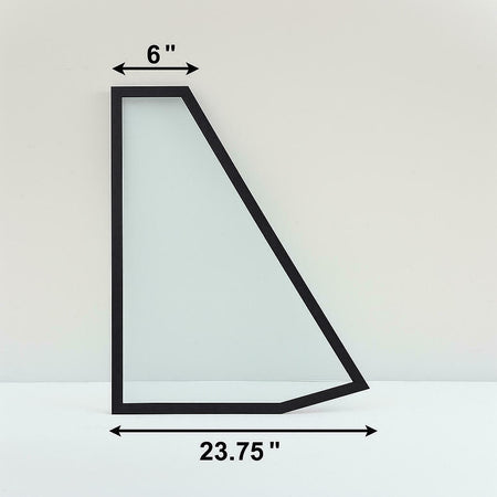 Tempered Passenger Right Side Outer Windshield Window Glass ( Top Lens 6 " , Bottom Lens 23.75" ) Compatible with Utilimaster Aeromaster 2000-2012 / Workhorse FasTrack Step Van 2006-2012 Models
