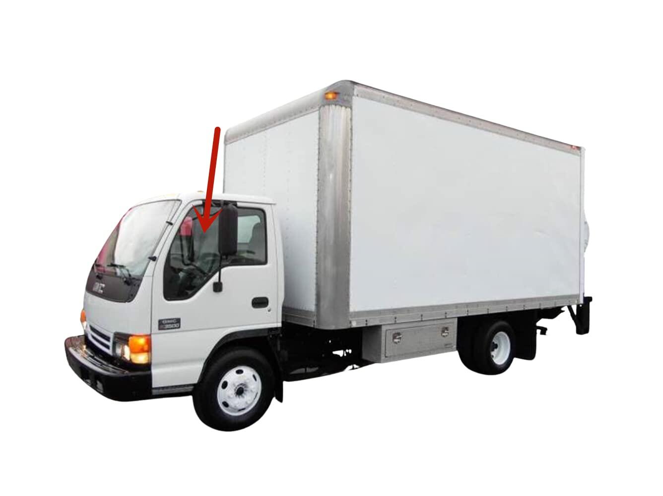 Driver Left Side Front Door Window Door Glass Compatible with Chevrolet/GMC W3500 W4500 W5500 1999-2006 & Chevrolet Tiltmaster W4 1995-1998 & GMC Forwad W4 1995-1998