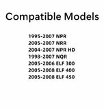 Passenger Right Side Front Door Window Door Glass Compatible with Isuzu NPR/NPR HD/NQR/NRR 1995-2007 Models /ELF 300 400 450 2005-2008 Models