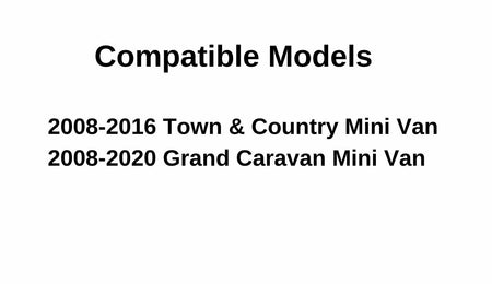 Movable Driver Left Side Rear Sliding Cargo Door Window Door Glass Compatible with Dodge Grand Caravan 2008-2020/Chrysler Town & Country 2008-2016 Models