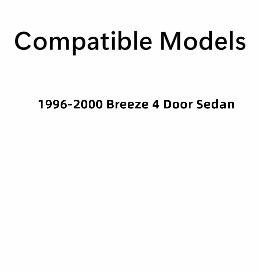 Passenger Right Side Front Door Window Door Glass Compatible with Plymouth Breeze 4 Door Sedan 1996-2000 Models