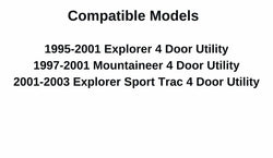 Driver Left Side Front Door Window Door Glass Compatible with Ford Explorer Sport Trac 2003-2006 Models