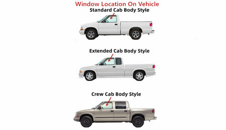 Driver Left Side Front Door Window Door Glass Compatible with Oldsmobile Bravada/Isuzu Hombre Pickup 1996-2001 Models