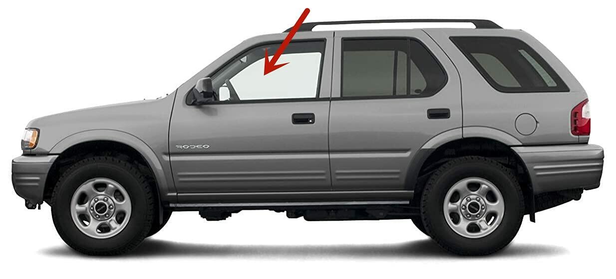 Driver Left Side Door Window Door Glass Compatible with Isuzu Rodeo Sport 2001-2004 Models /Isuzu Amigo 1998-2000 Models