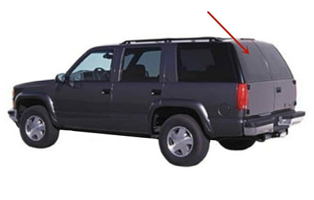 Heated Back Glass Back Window Driver Left Side Compatible with GMC Suburban/Chevrolet Suburban 1993-1999 Models