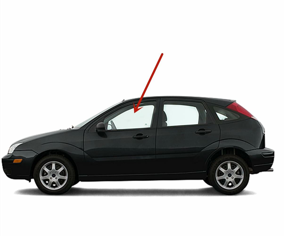Driver Left Side Front Door Window Door Glass Compatible with Ford Focus 4 Door Sedan 2008-2011