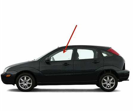 Driver Left Side Front Door Window Door Glass Compatible with Ford Focus 4 Door Sedan 2008-2011