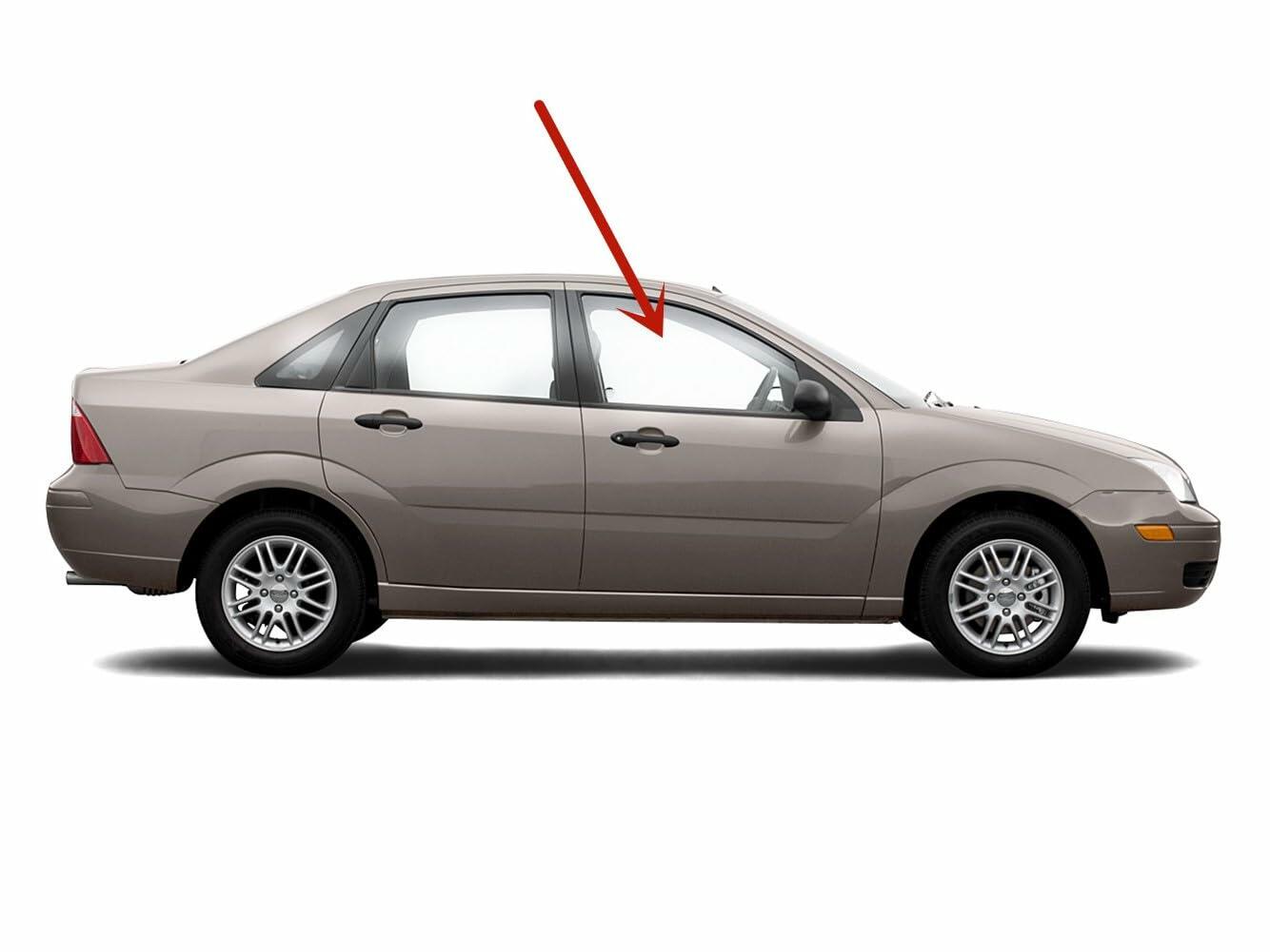 Passenger Right Side Front Door Window Door Glass Compatible with Ford Focus 4 Door Sedan 2008-2011 Models