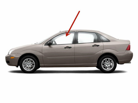 Driver Left Side Front Door Window Door Glass Compatible with Ford Focus 4 Door Sedan 2008-2011