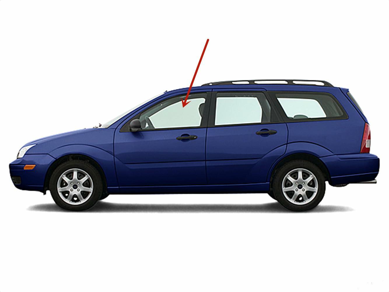 Driver Left Side Front Door Window Door Glass Compatible with Ford Focus 4 Door Sedan 2008-2011