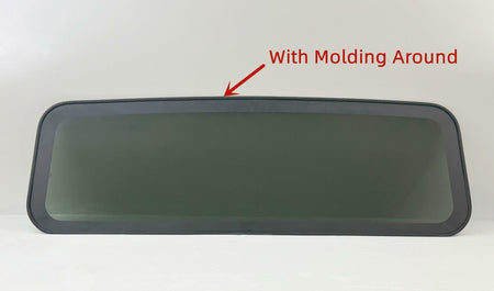 Back Window Back Glass Compatible with Navistar 4000/ 4100/ 4200/ 4300/ 4000/ 7000/ 8000/ CXT/ Dura Star/ MXT/ Pro Star/ RXT/ Terra Star/ Tran Star/ Work Star Models W/ Rubber Molding Around