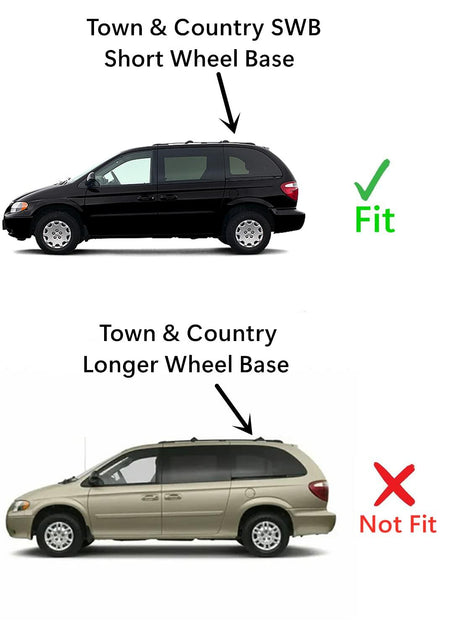 Manual Style Driver Left Side Quarter Window Glass Compatible with Chrysler Voyager 2001-2004 Town & Country SWB (Short Wheel Base) 2004-2007 Models