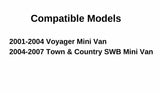 Manual Style Driver Left Side Quarter Window Quarter Glass Compatible with Dodge Caravan 2001-2007 Models ( Not For Grand Caravan )
