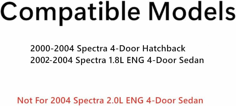 Passenger Right Side Front Door Window Door Glass Compatible with Kia Spectra 2000-2004 4 Door Hatchback Models/ 2002-2004 4 Door Sedan 1.8L Eng Models