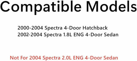 Passenger Right Side Front Door Window Door Glass Compatible with Kia Spectra 2000-2004 4 Door Hatchback Models/ 2002-2004 4 Door Sedan 1.8L Eng Models