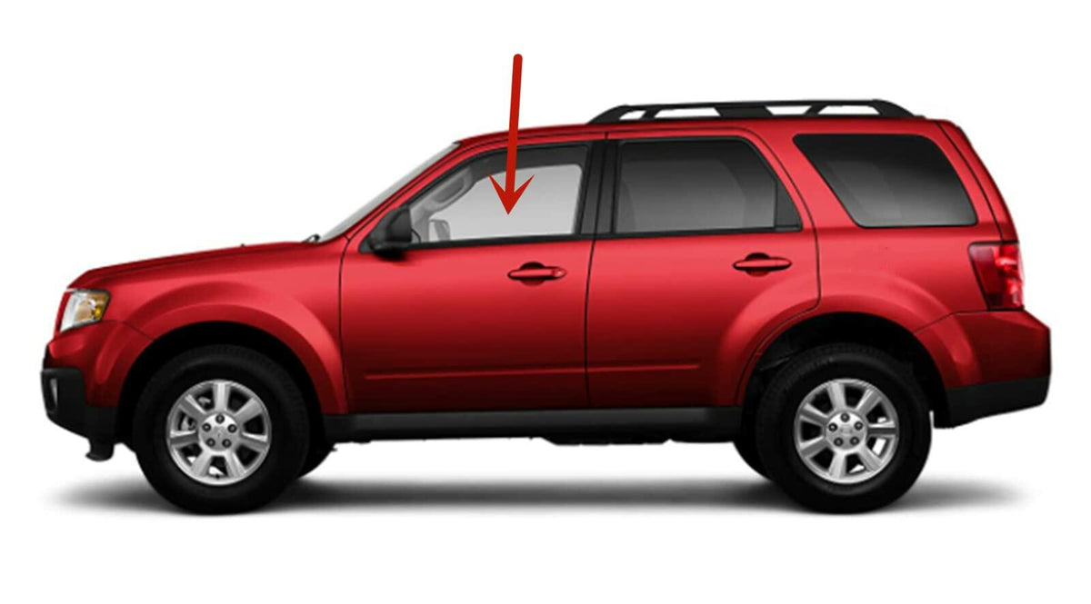 Driver Left Side Front Door Window Door Glass Compatible with Mazda Tribute 2008-2011 Models
