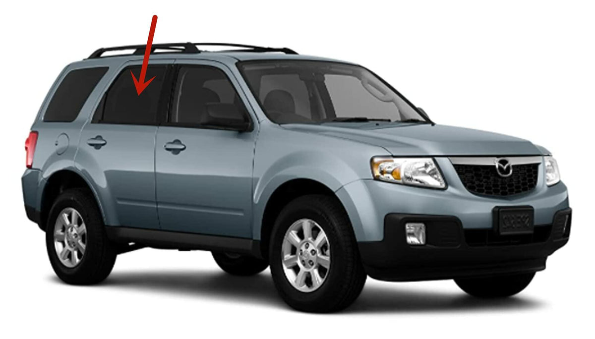 Passenger Right Side Rear Door Window Door Glass Compatible with Ford Escape 2008-2012/Mazda Tribute 2008-2011/Mercury Mariner 2008-2011 Models