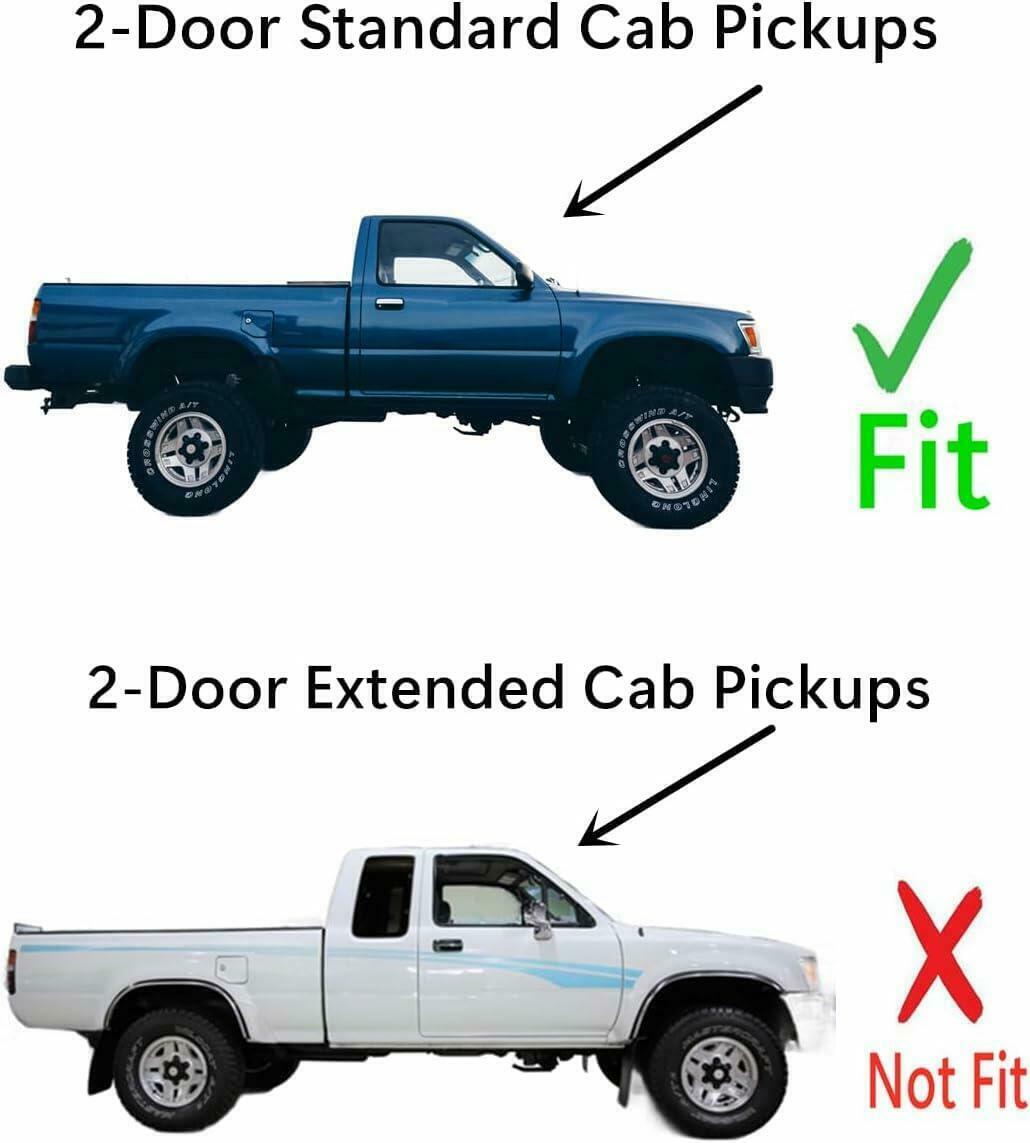 Stationary Back Window Back Glass Compatible with Toyota Pickup 2-Door Standard Cab 1984-1995 Models (Not For Tacoma, or Extended Pickup)