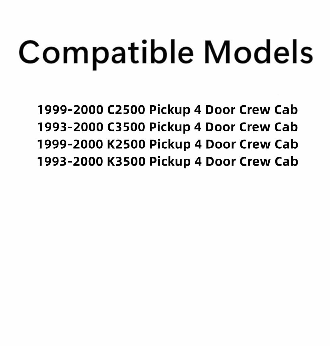 Driver Left Side Rear Door Window Door Glass Compatible with Chevrolet Suburban 1993-1999 Models