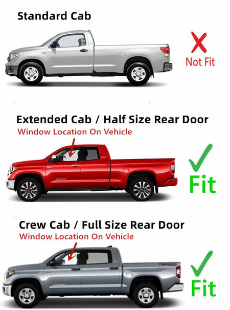 Driver Left Side Front Door Window Door Glass Compatible with Toyota Sequoia 2008-2022 Models