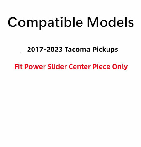 OE Back Power Slider Window Glass Center Piece Only Compatible with Toyota Tacoma Pickup 2017-2023 Models
