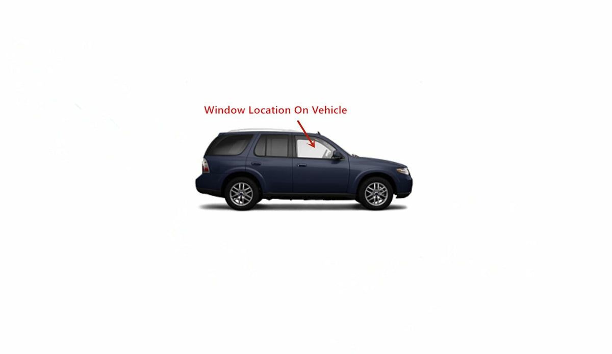 Passenger Right Side Front Door Window Door Glass Compatible with Chevrolet Trailblazer 2002-2005 / Trailblazer LT 2006-2009 / Trailblazer LS 2006-2007/ Trailblazer EXT 2002-2006