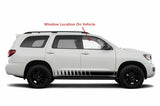 Passenger Right Side Front Door Window Door Glass Compatible with Toyota Sequoia 2008-2022 Models