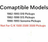Stationary Back Window Back Glass W/ Gasket Compatible with Chevrolet S10 Pickup/GMC S15 Pickup/GMC Sonoma S15 1982-1993 Models