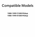 Encapsulated Stationary Back Window Back Glass Compatible with Chevrolet Pickup/GMC Pickup 1988-1999 C1500 K1500 Models