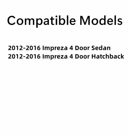 Passenger Right Side Front Door Window Door Glass Compatible with Subaru Impreza 2012-2016 Models
