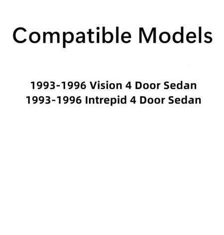 Passenger Right Side Front Door Window Door Glass Compatible with Eagle Vision/Dodge Intrepid 4 Door Sedan 1993-1996 Models